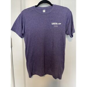 USTA Atlanta Still Fire Brewing T Shirt Purple Size Small Tennis